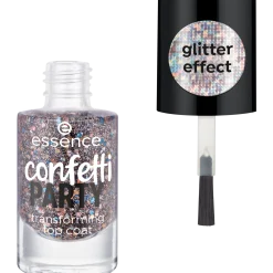 Top- En Basecoat^essence confetti PARTY transformerende topcoat -