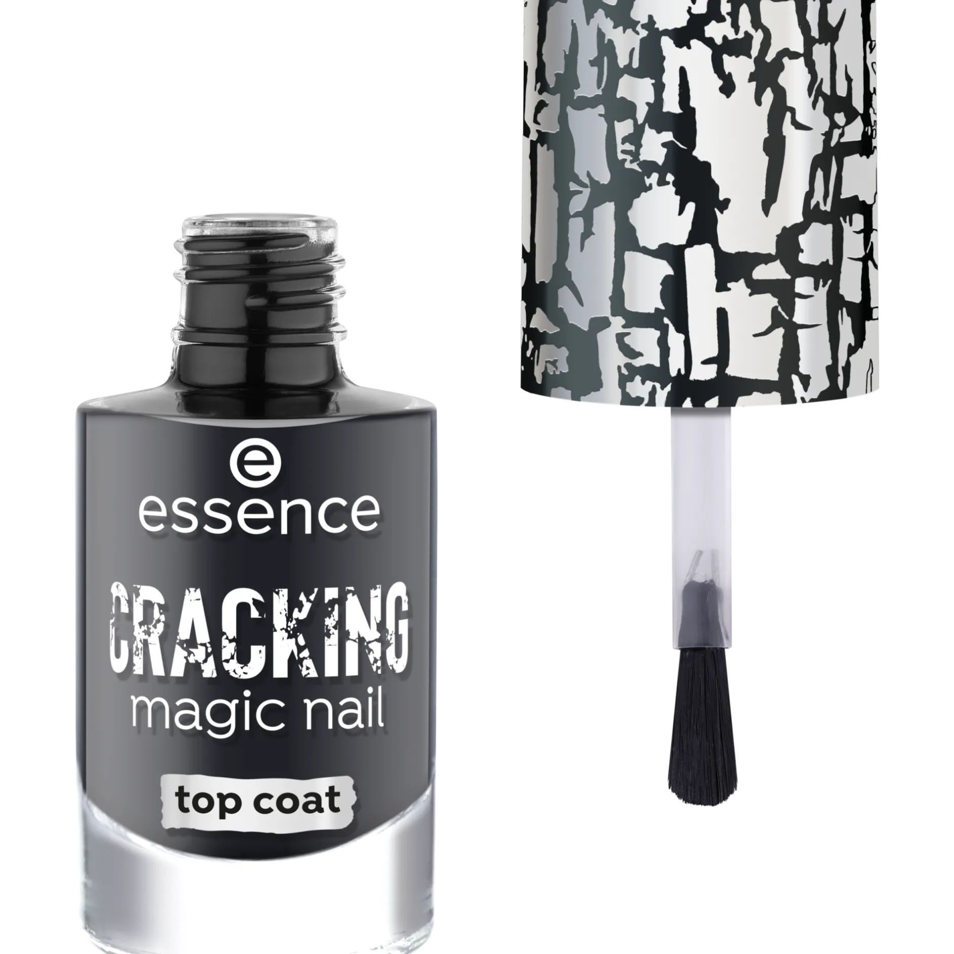 Top- En Basecoat^essence CRACKING magic nail top coat