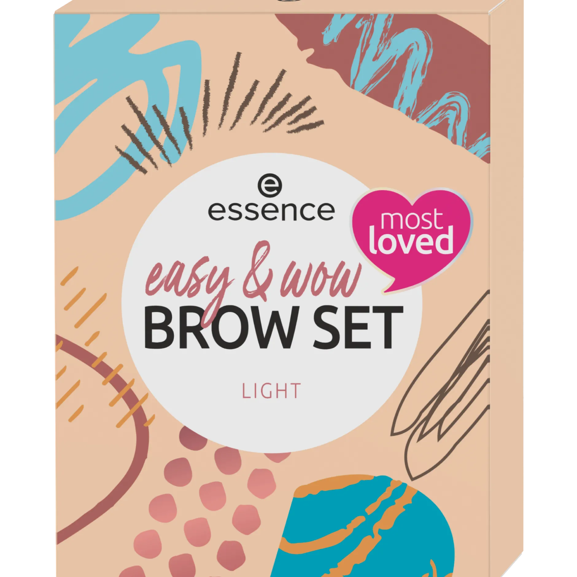 Wenkbrauwen^essence easy & WOW brow set light -