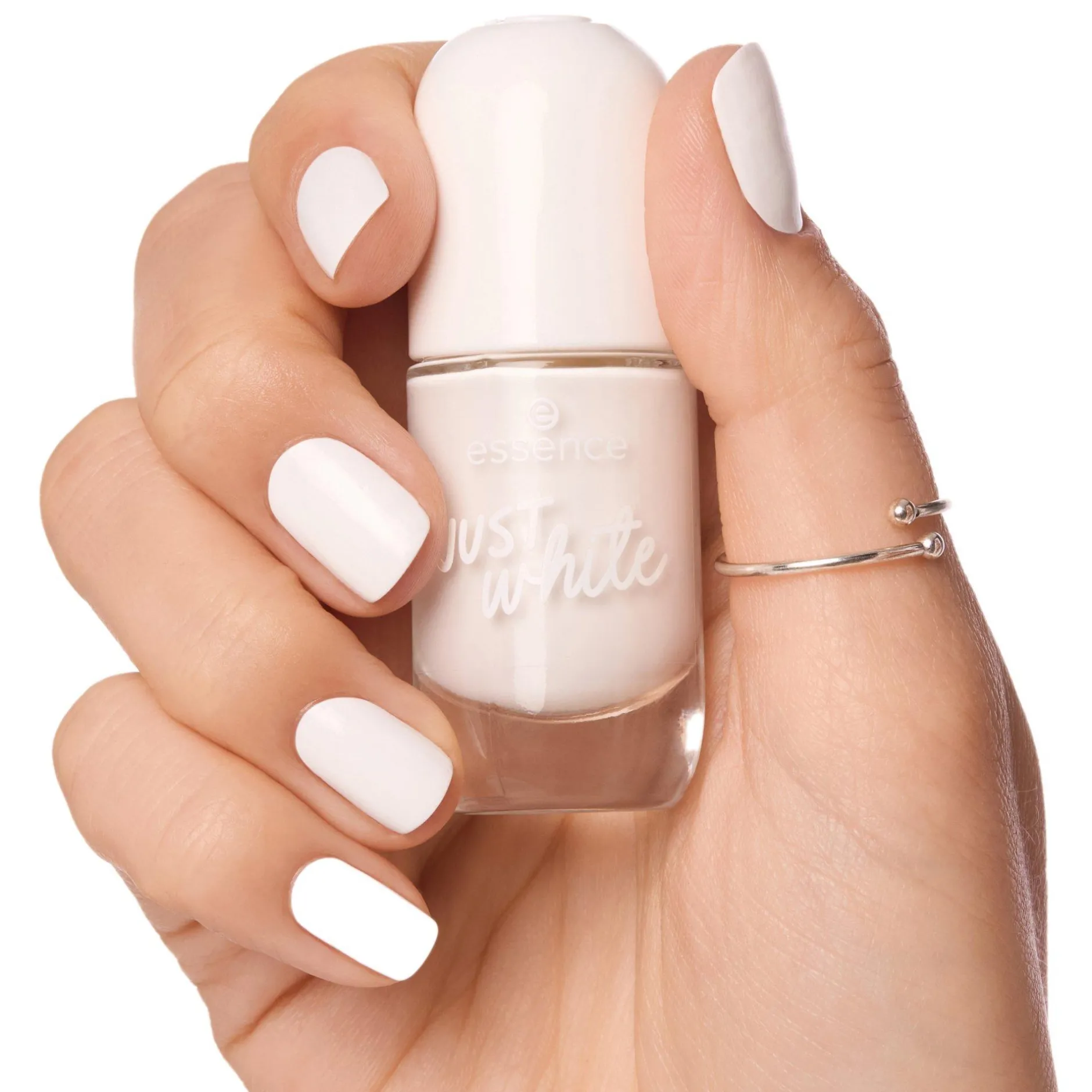 Nagellak^essence gel nail colour 33 - JUST white