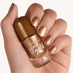 Nagellak^essence gel nail colour 62 - HEART OF gold