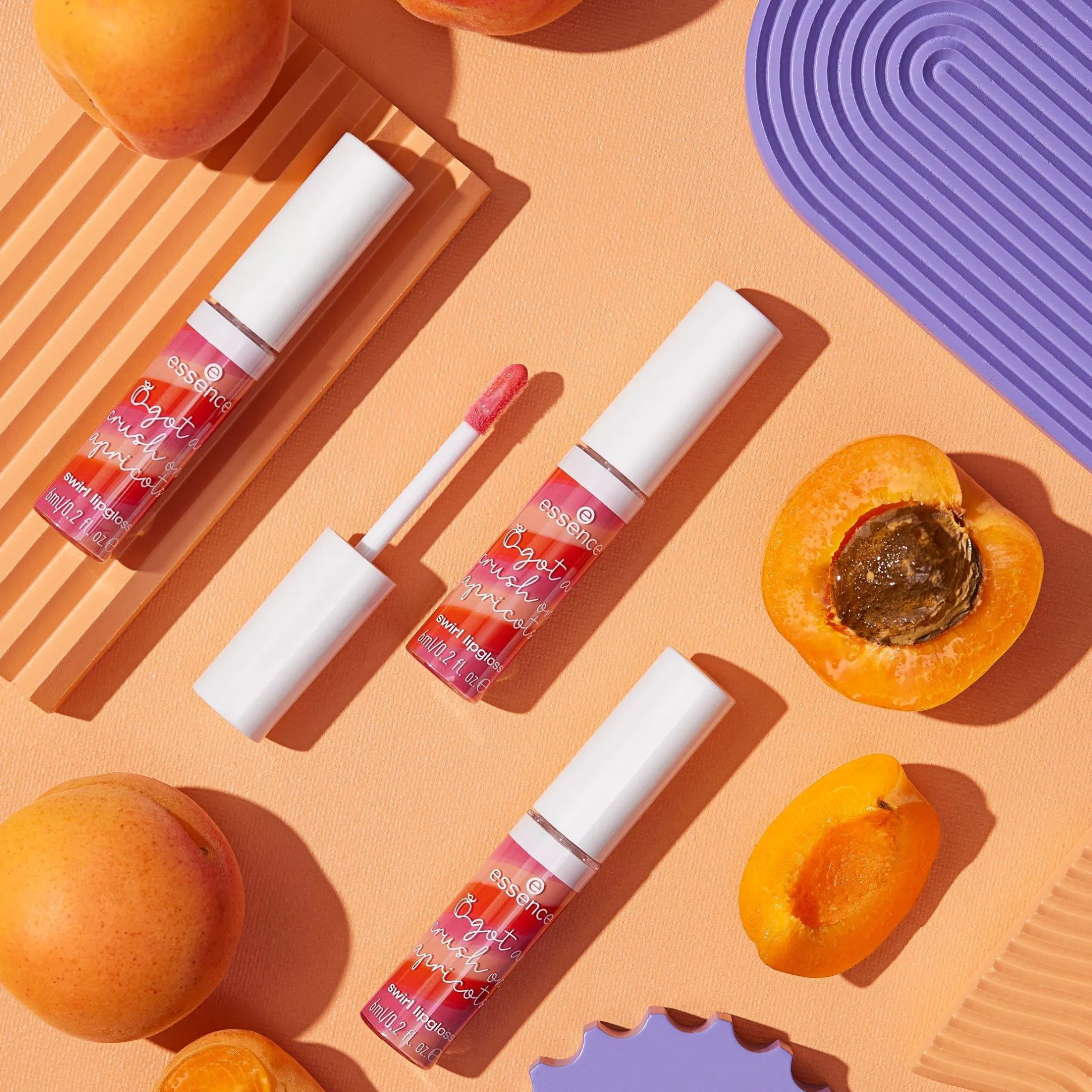 Lipgloss^essence got a crush on apricots swirl lipgloss