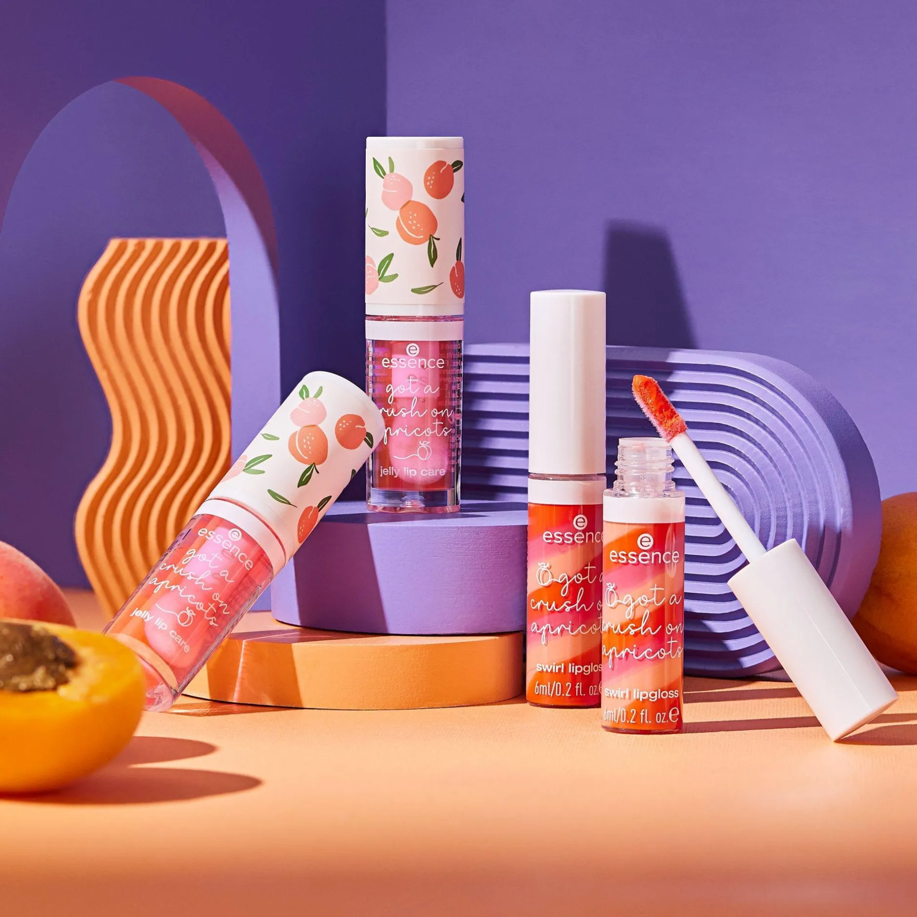 Lipgloss^essence got a crush on apricots swirl lipgloss