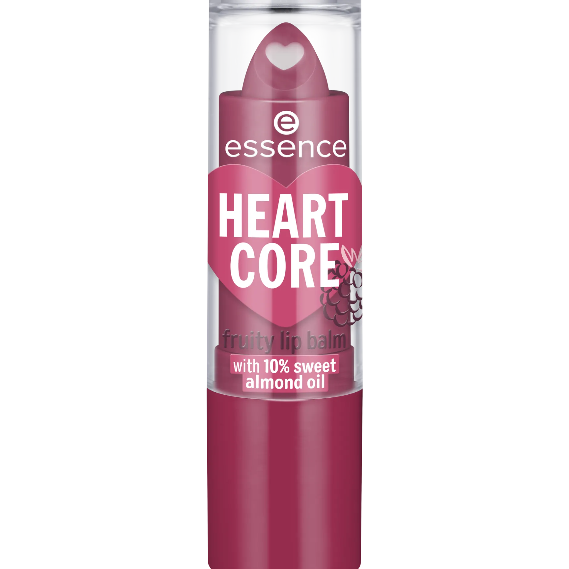 Lipverzorging^essence HEART CORE fruity lip balm 05 - Bold Blackberry