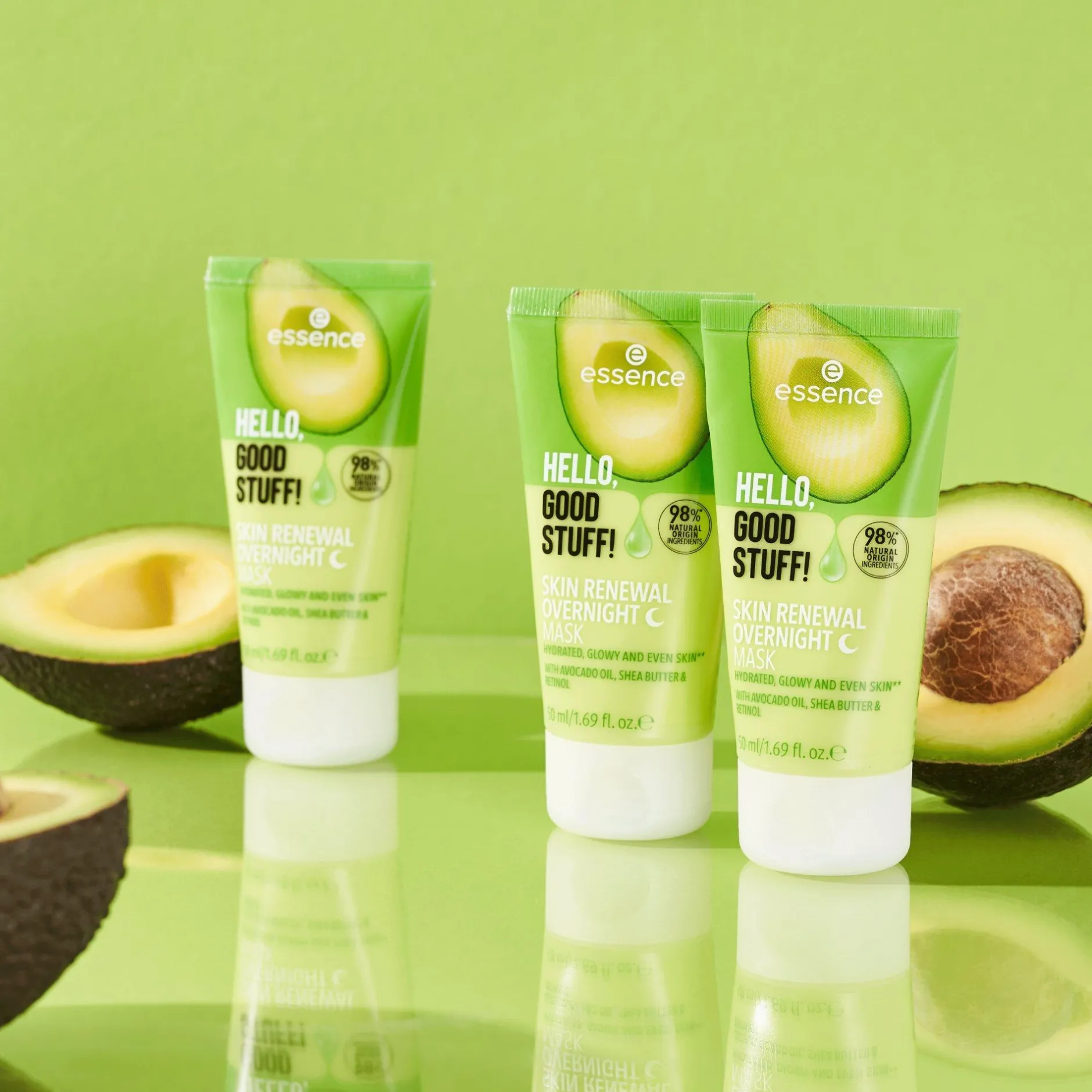 Gezichtsverzorging^essence HELLO, GOOD STUFF! SKIN RENEWAL OVERNIGHT MASK