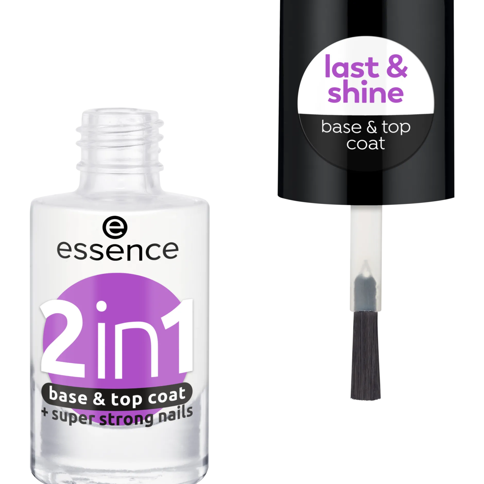 Top- En Basecoat^essence 2 in 1 base & topcoat