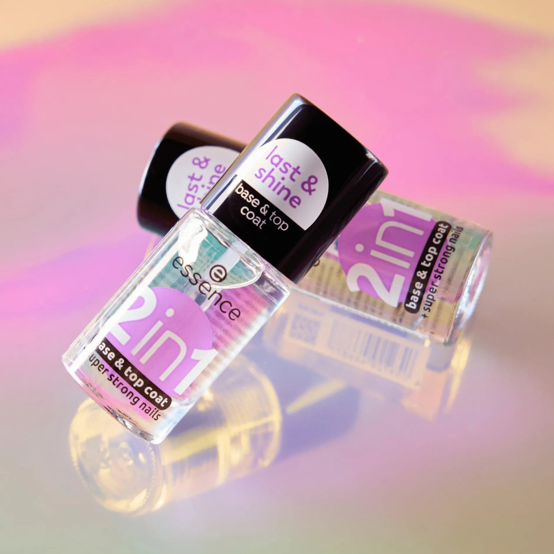 Top- En Basecoat^essence 2 in 1 base & topcoat
