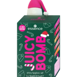 Lipgloss^essence JUICY BOMB Kersteditie glanzende lipgloss set