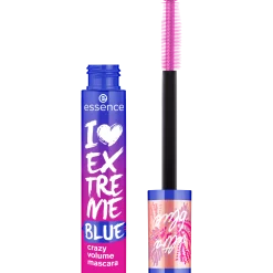 Mascara^essence live LIFE in CORAL I LOVE EXTREME BLUE crazy volume mascara