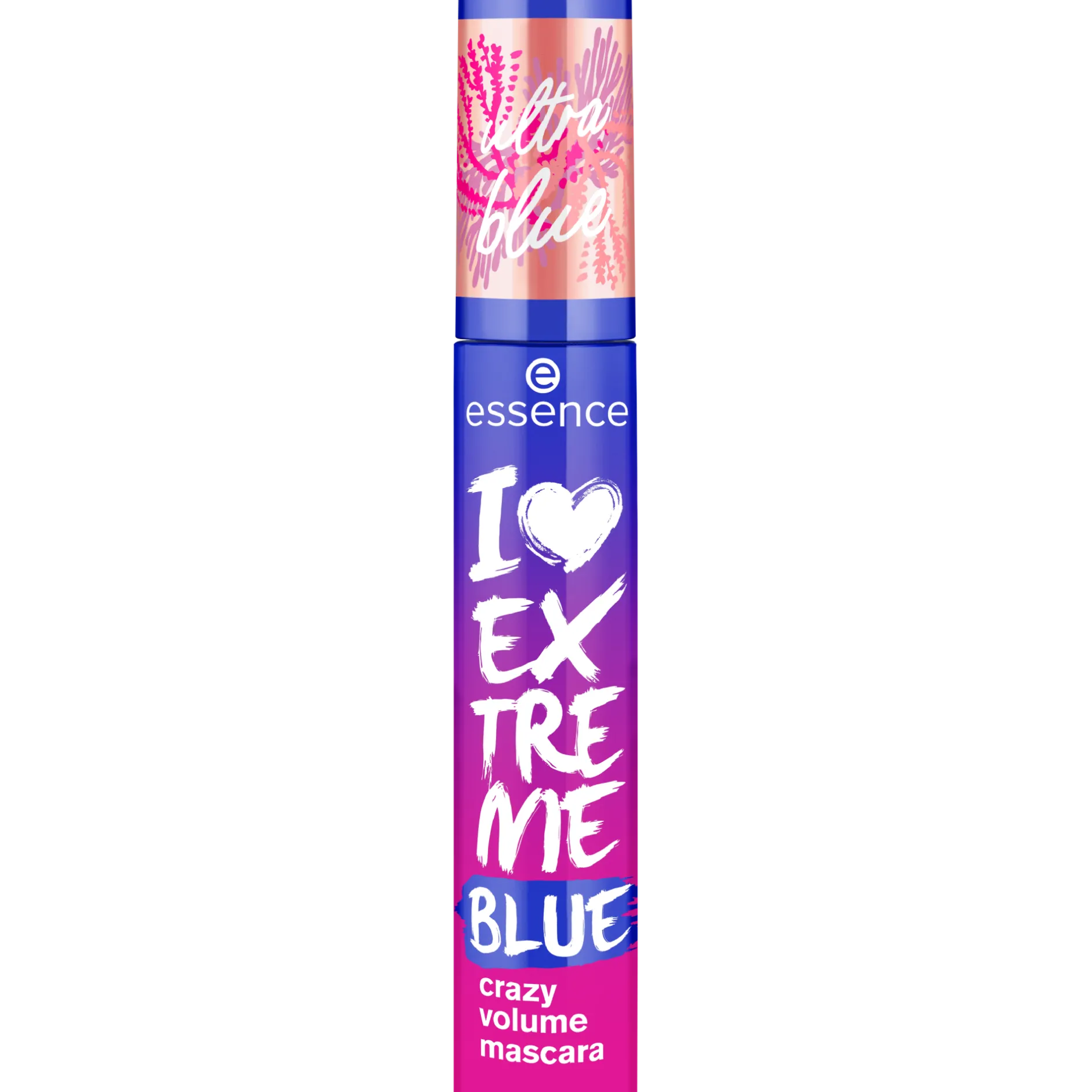 Mascara^essence live LIFE in CORAL I LOVE EXTREME BLUE crazy volume mascara