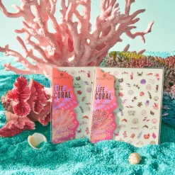 Nail Art^essence live LIFE in CORAL nagelstickers
