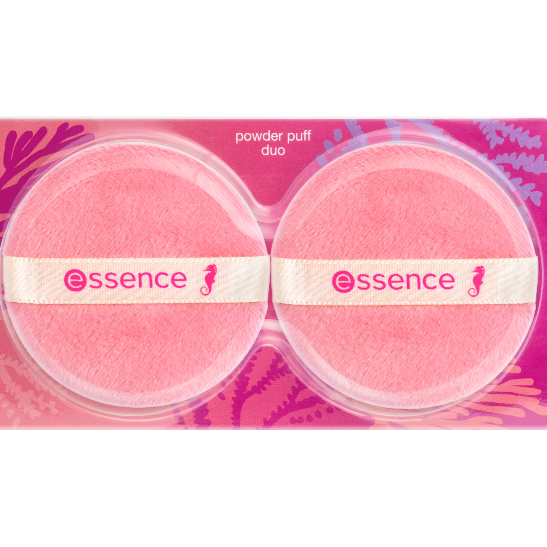 Kwasten En Tools^essence live LIFE in CORAL poeder puff duo