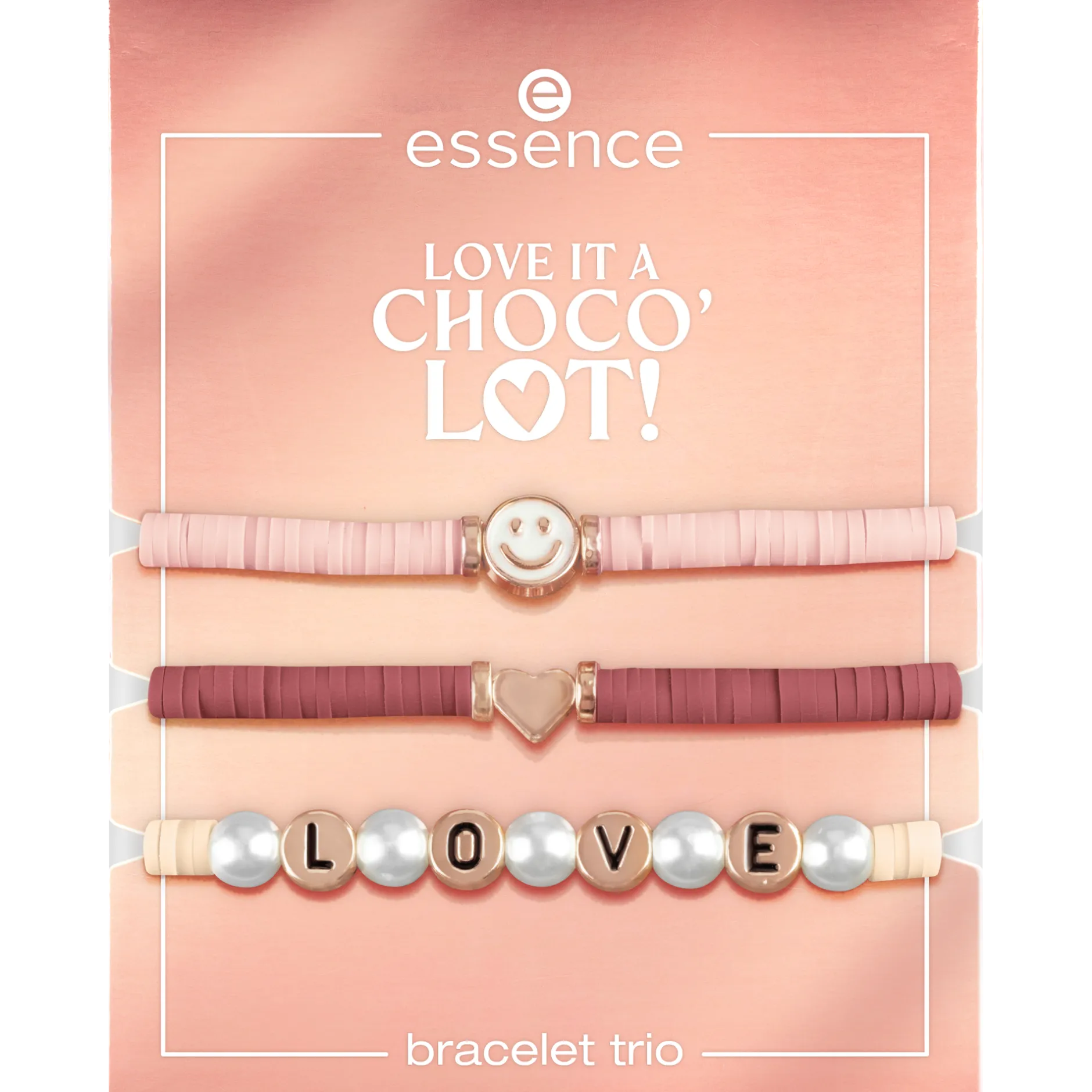 Accessoires^essence LOVE IT A CHOCO' LOT! armband trio