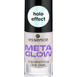 Top- En Basecoat^essence META GLOW transformerende topcoat -