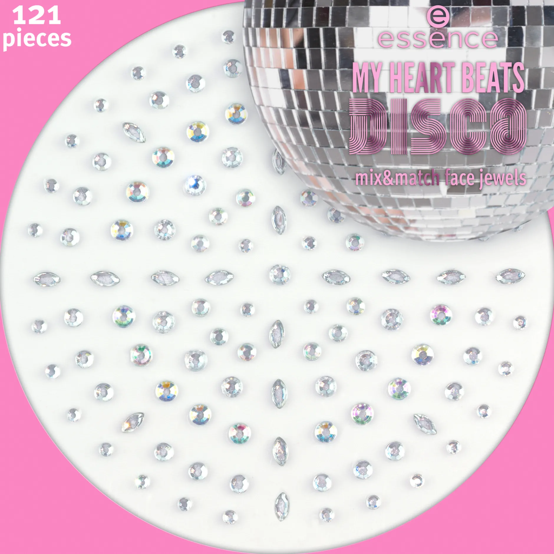 Accessoires^essence MY HEART BEATS DISCO mix&match gezichtsjuwelen