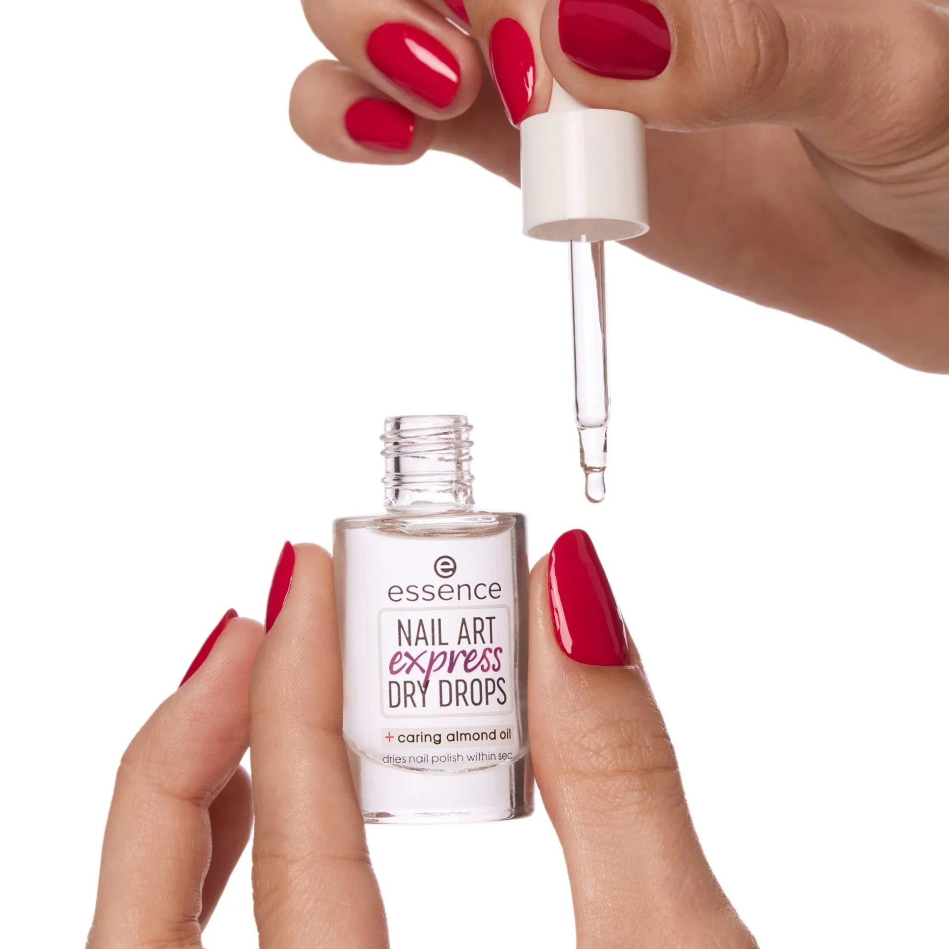 Top- En Basecoat^essence nail art express dry drops