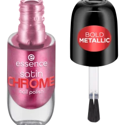 Nagellak^essence satin CHROME nagellak 03 - Meta Maroon