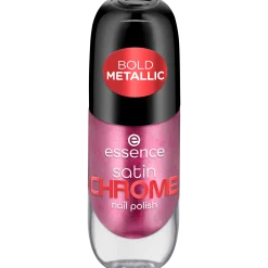 Nagellak^essence satin CHROME nagellak 03 - Meta Maroon