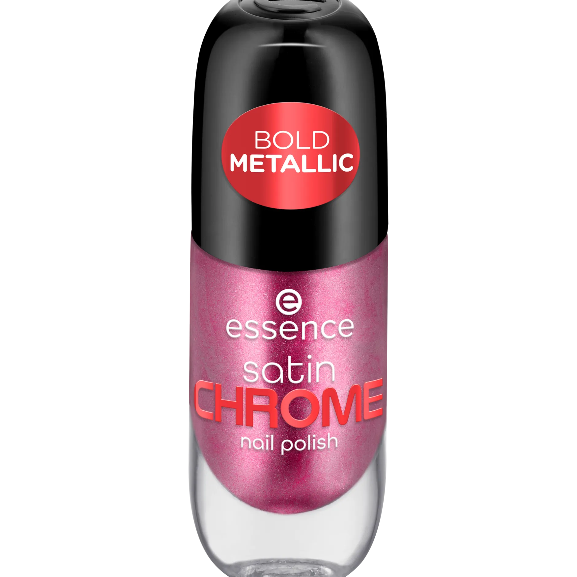 Nagellak^essence satin CHROME nagellak 03 - Meta Maroon
