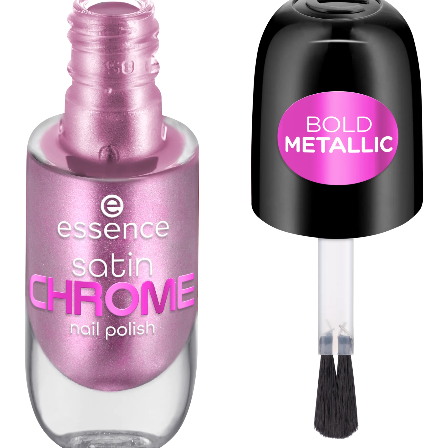 Nagellak^essence satin CHROME nagellak 02 - Artificial Pinktelligence