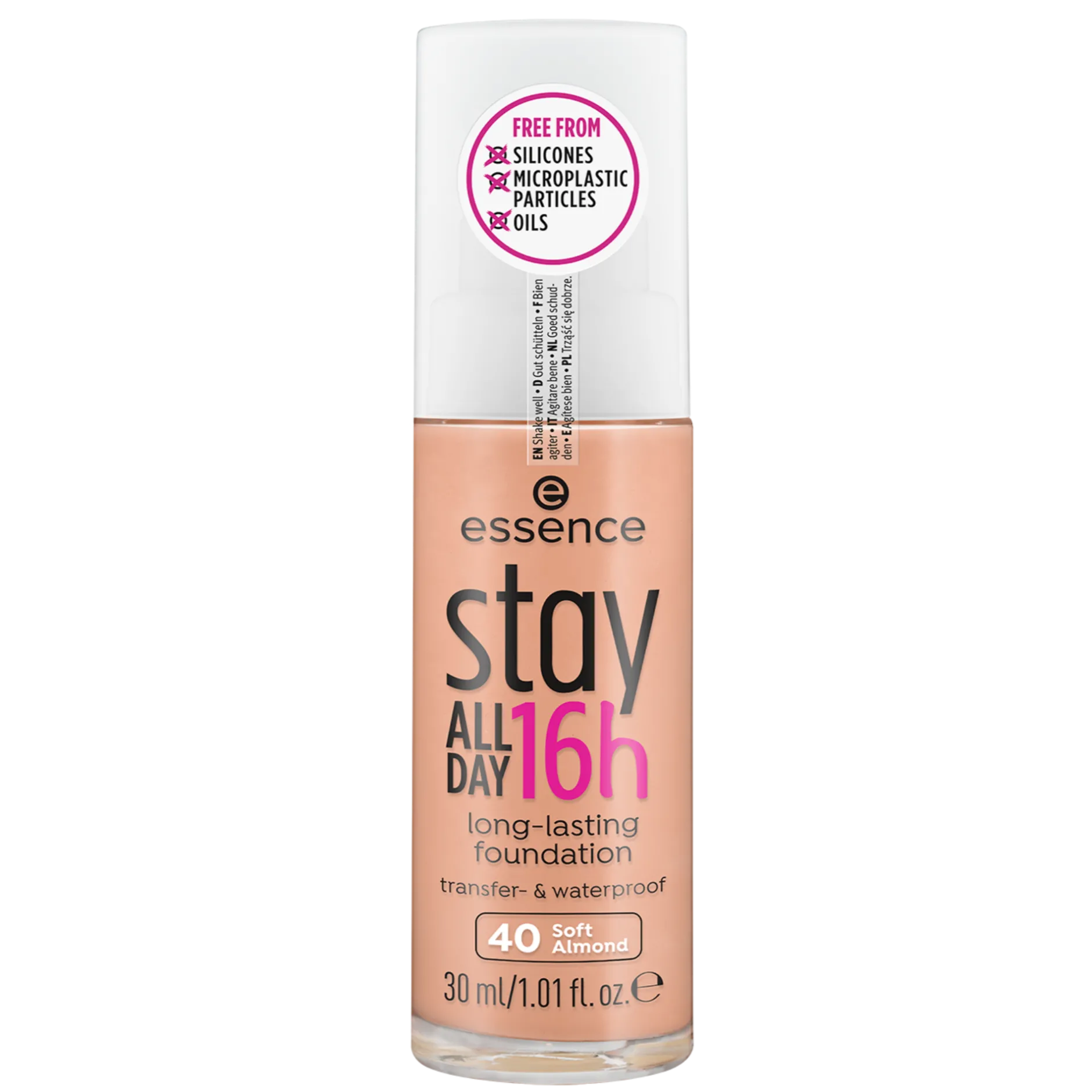 Foundation^essence stay ALL DAY 16h long-lasting Foundation 40 - Soft Almond