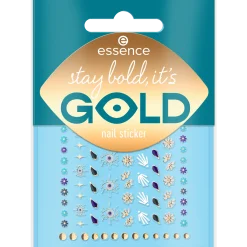 Nail Art^essence stay bold, it's GOLD nagelsticker -