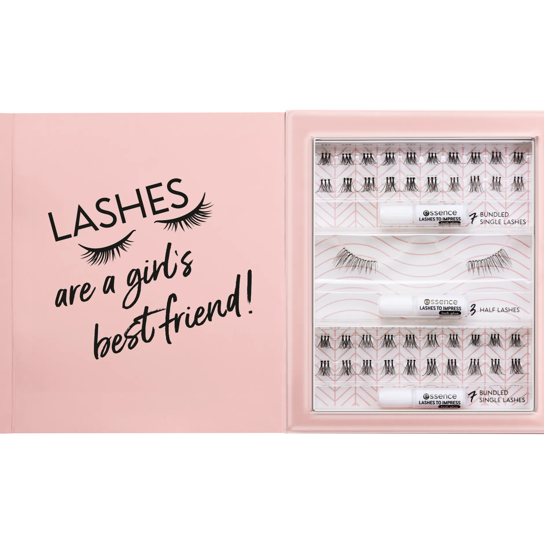 Kunstwimpers^essence 3x LASHES TO IMPRESS kunstwimperset