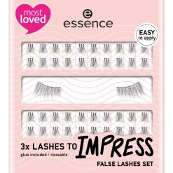 Kunstwimpers^essence 3x LASHES TO IMPRESS kunstwimperset