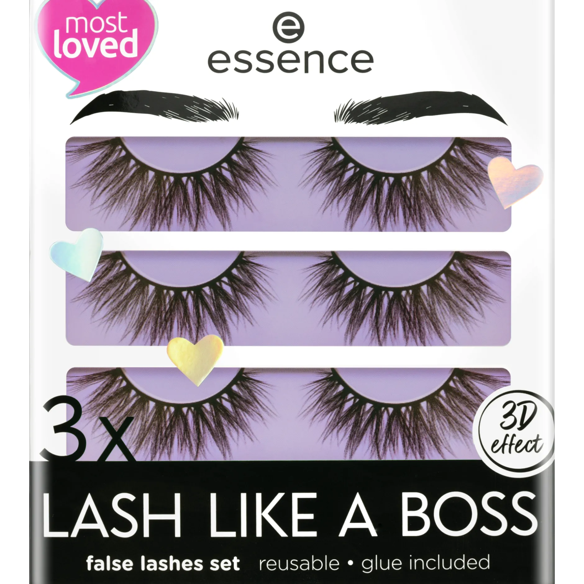 Kunstwimpers^essence 3x LASH LIKE A BOSS kunstwimperset 02 - My lashes are Limitless