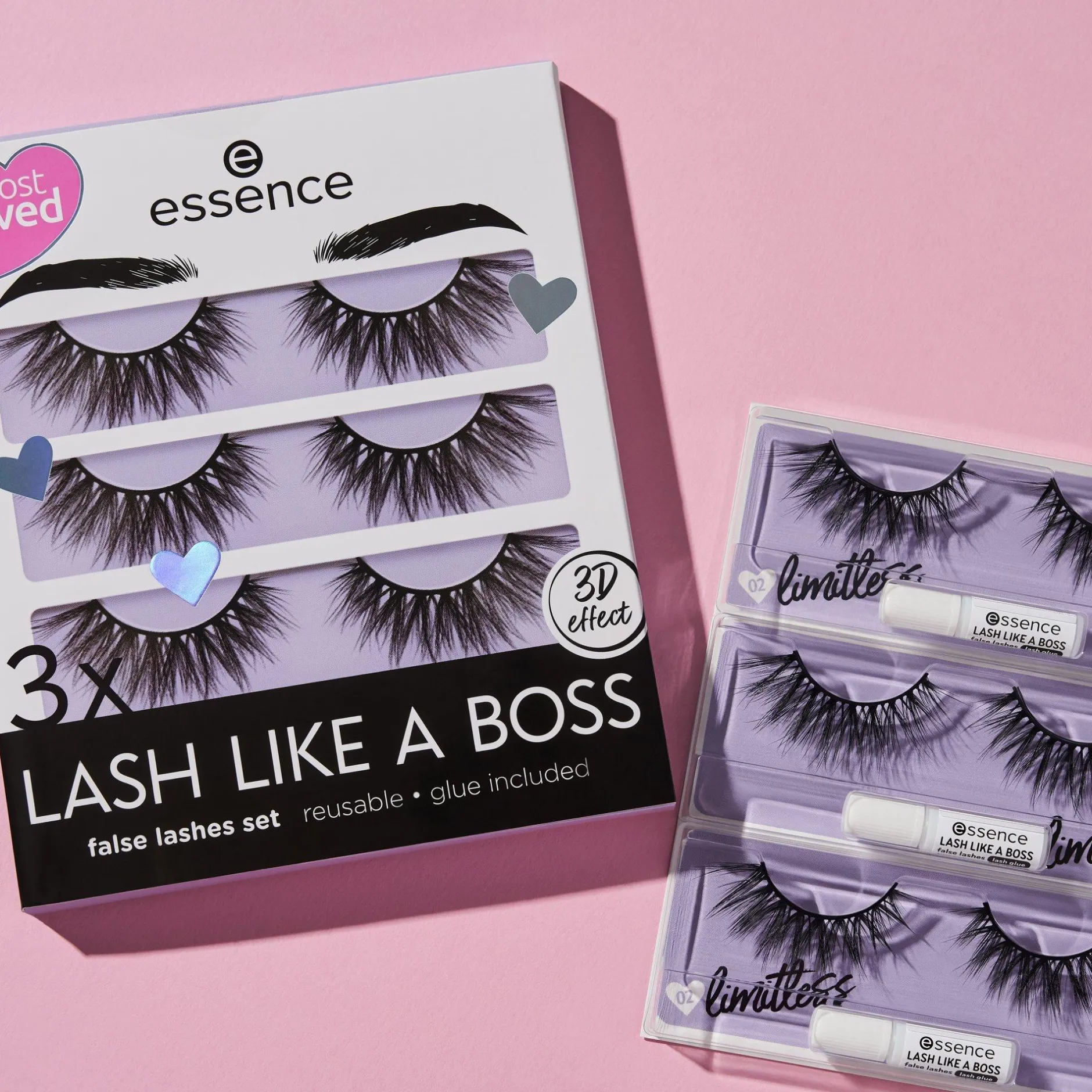 Kunstwimpers^essence 3x LASH LIKE A BOSS kunstwimperset 02 - My lashes are Limitless