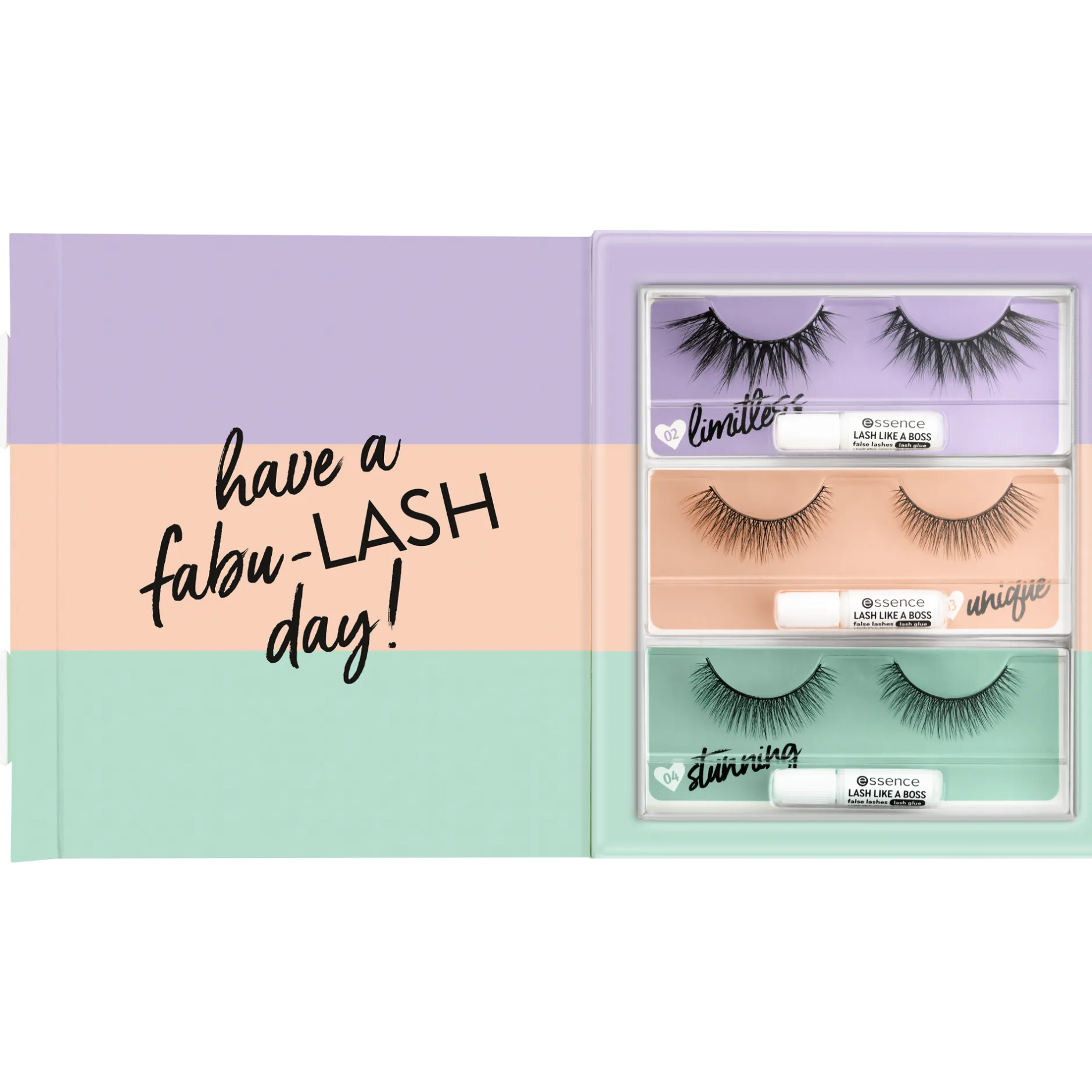 Kunstwimpers^essence 3x LASH LIKE A BOSS kunstwimperset 01 - My most loved lashes